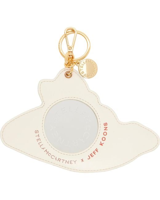 Stella McCartney White Jeff Koons Edition 'slippery When Wet' Keychain