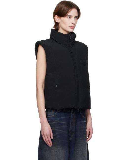 Alexander Wang ブラック ロゴパッチ ダウンベスト Black