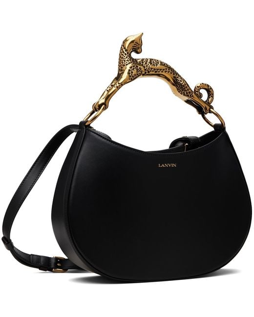 Lanvin Black Cat Leather Bag