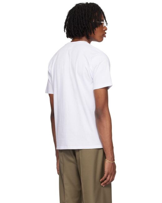 T-shirt blanc à image à logo à motif 1st camo A Bathing Ape pour homme en coloris White