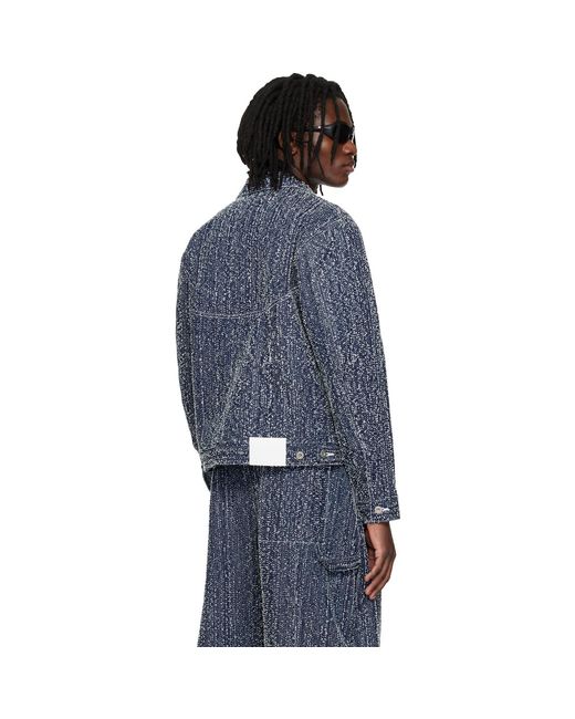 SAGE NATION Blue Indigo Jiji Denim Jacket for men