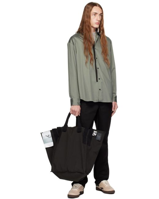 GR10K Black Patch Pocket Shirt for men