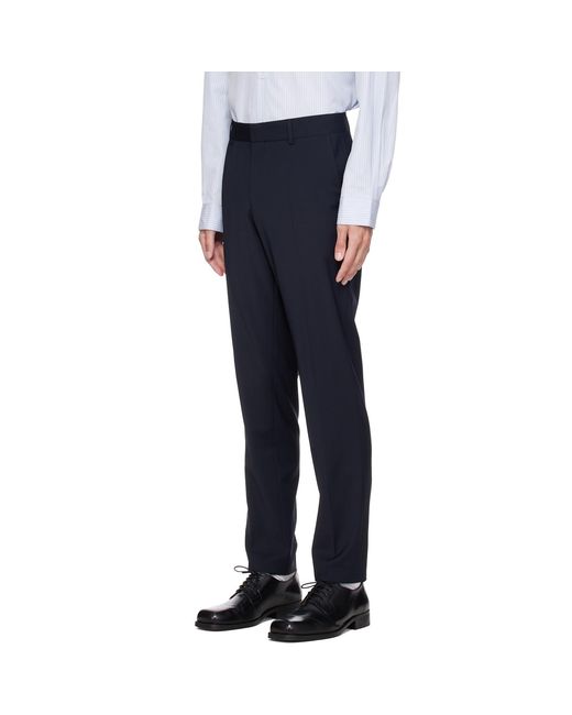 Boss Blue Two-Piece Slim-Fit Stretch Virgin Wool Suit for men