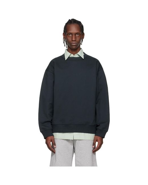 Dries Van Noten Black Oversized Sweatshirt for men
