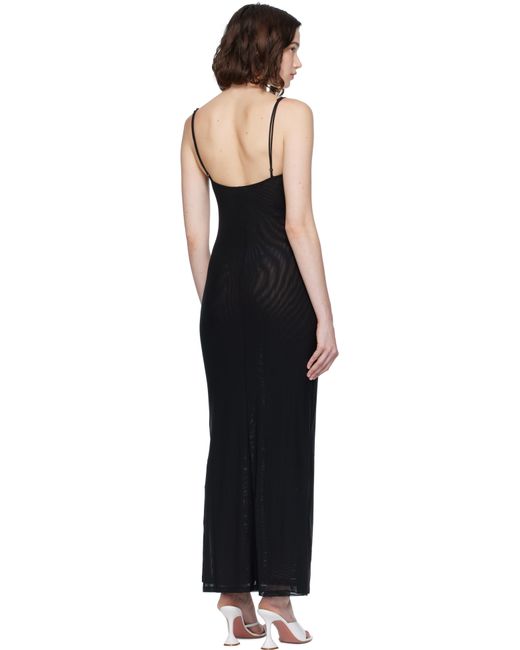 Robe Longue Thais Noire Miaou en coloris Black