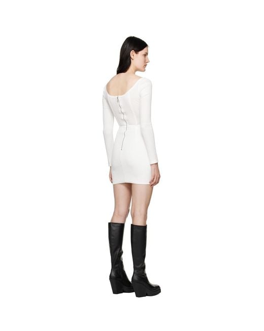 Dion Lee Black Rib Corset Minidress