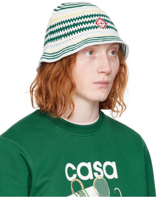 Chapeau bob colore en crochet à monogramme Casablancabrand pour homme en coloris Green