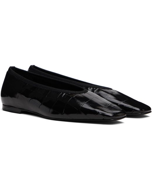 Totême Black Minimalist Ballerinas