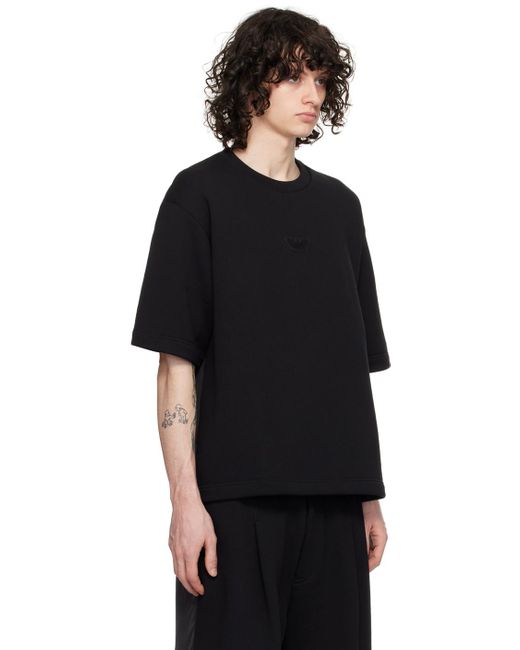 Emporio Armani Black Patch Sweatshirt for men