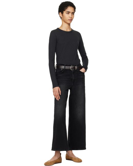 Rag & Bone ブラック The Slub Long Sleeve Tシャツ Black