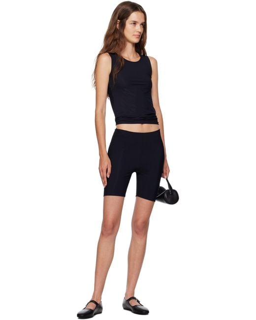Jil Sander Black Round Neck Sleeveless Tank Top
