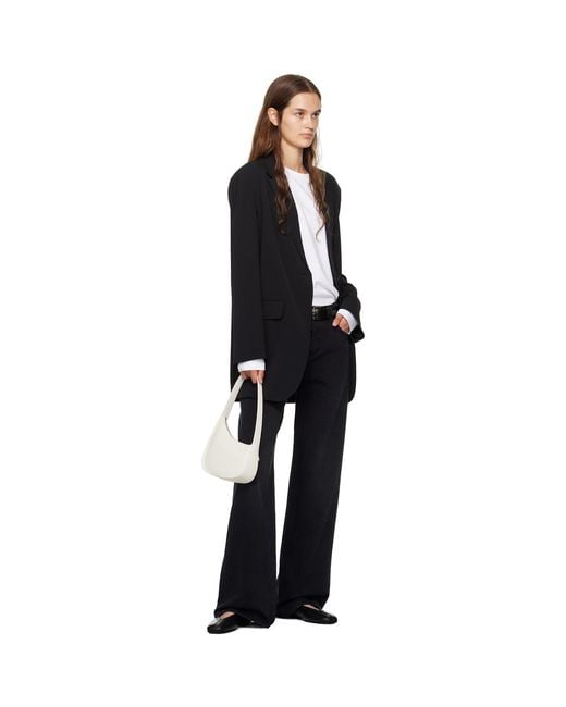 The Row White Off- Half Moon Bag