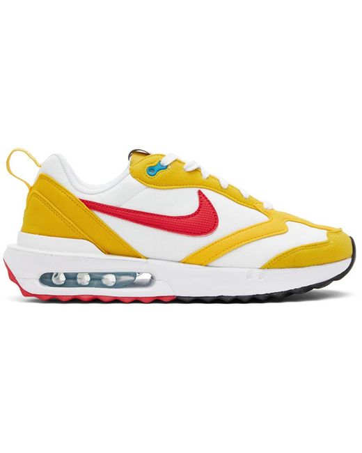 nike air white and yellow