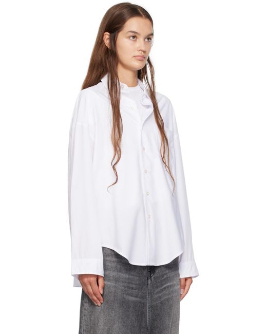 R13 White Button-up Shirt
