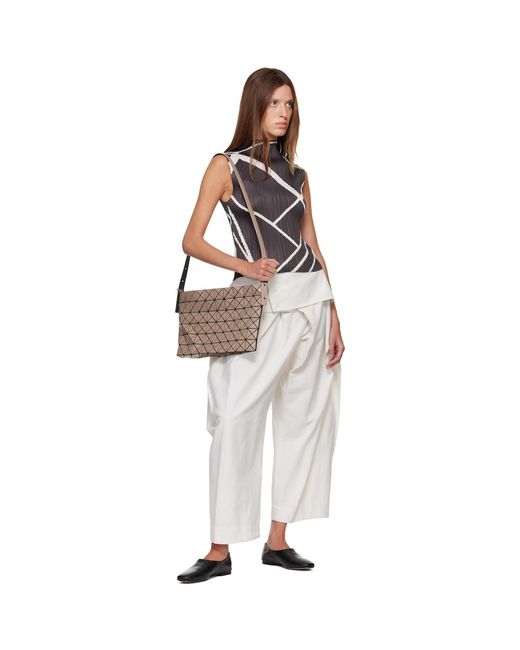 Issey Miyake Metallic Taupe Musette Bag