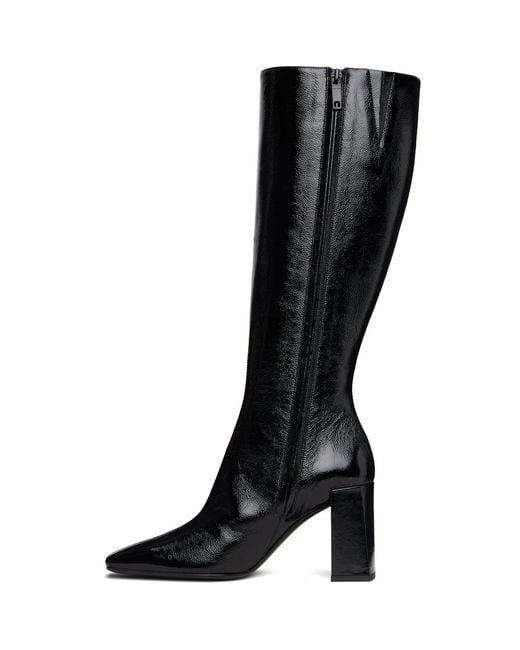 Courreges Black Heritage Shadow Naplack Tall Boots