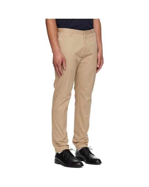 Paul Smith Natural Slim-Fit Cotton-Stretch Chino Trousers for men
