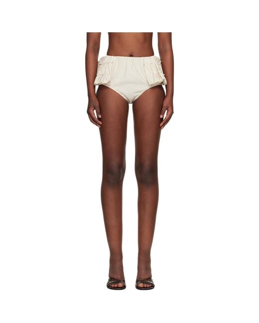 Dries Van Noten Multicolor Ruffled Briefs