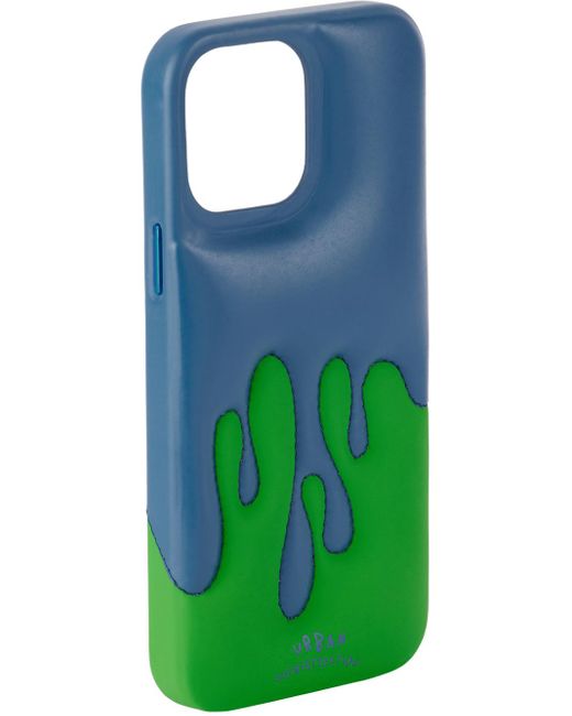 SSENSE Exclusive Blue & Green The Dripping Dough iPhone 13 Pro Max Case Ssense Accessori Custodie cellulare e tablet Custodie per cellulare 
