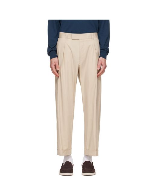 Boss Natural Relaxed-Fit Trousers for men