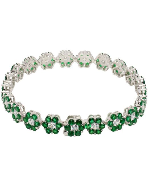 Hatton Labs Green Daisy Tennis Bracelet for men