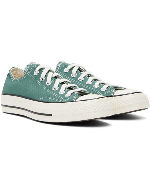 Converse Black Green Chuck 70 Low Top Sneakers for men