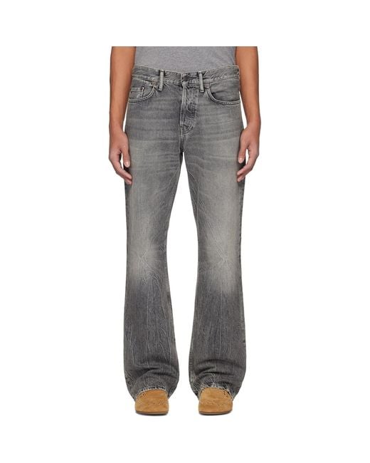 Acne Black 2010M Regular Fit Jeans for men