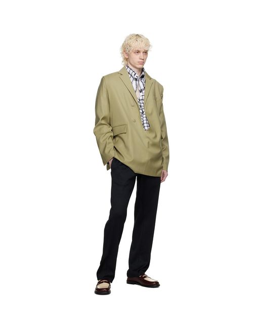 Bianca Saunders Natural Taupe Pull Over Blazer for men