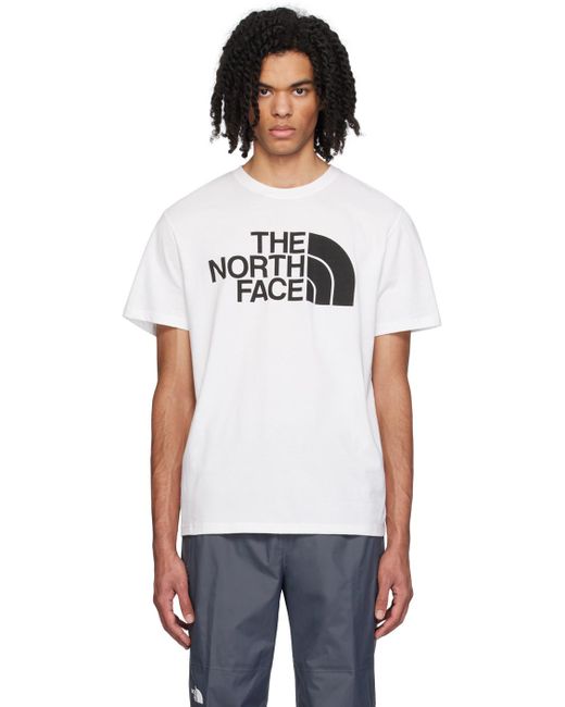 メンズ The North Face ホワイト Half Dome Tシャツ White