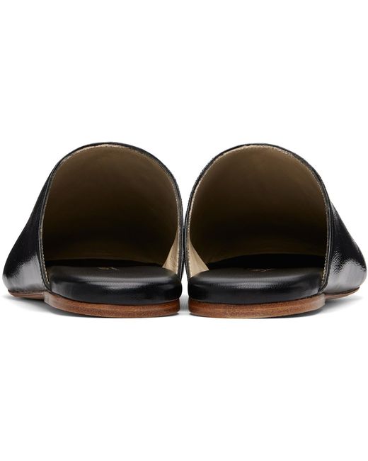 A.P.C. Black 'Les Mules' Slip-On Loafers