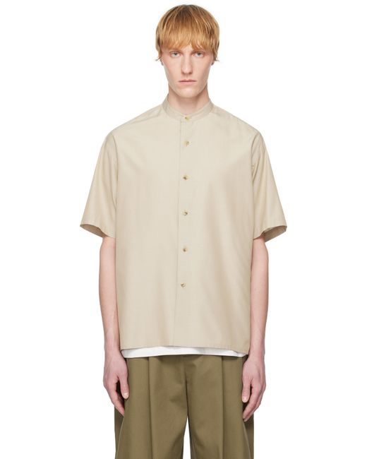 YLÈVE Multicolor Silk Chambray Shirt for men