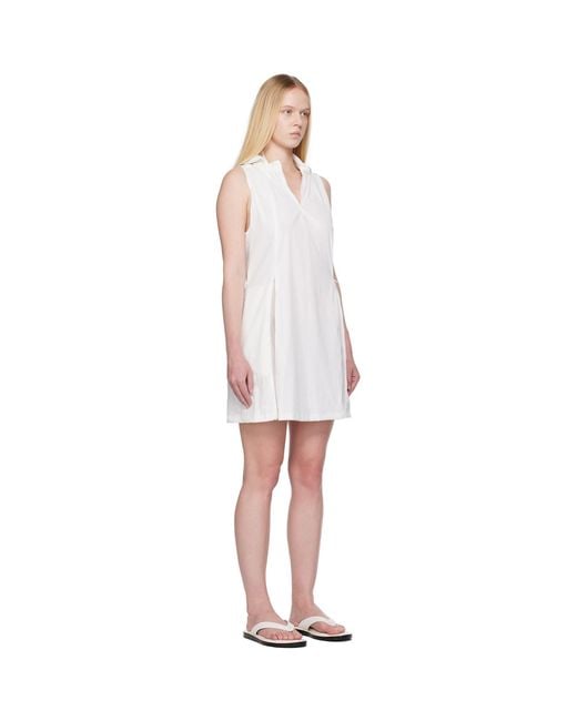 Amomento Black Nylon Hooded Minidress