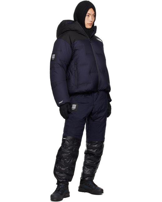 Undercover Blue Navy & Black The North Face Edition Nuptse Down Jacket for men