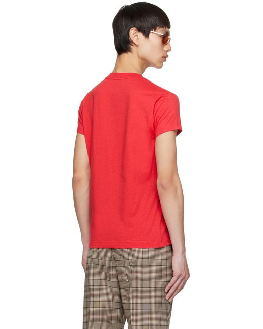 Acne Red 'for Better For Worse' T-shirt for men