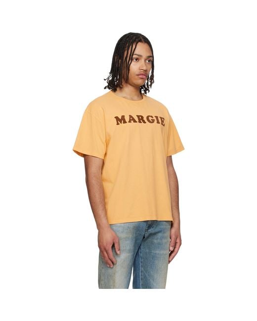 MM6 by Maison Margiela Blue Vintage Jersey 'Margie' T-Shirt for men