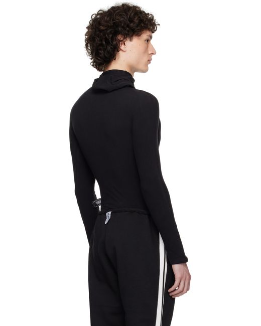 PROTOTYPES Black Twisted Website Hoodie for men