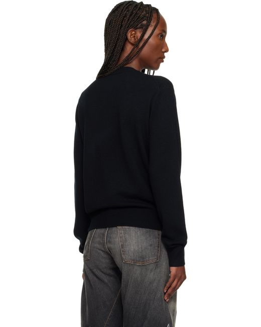 Pull Noir À Col Ras Du Cou Acne en coloris Black