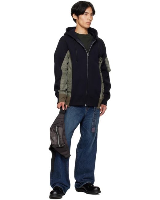 Sacai Pocket Belt Bag in Black for Men | Lyst