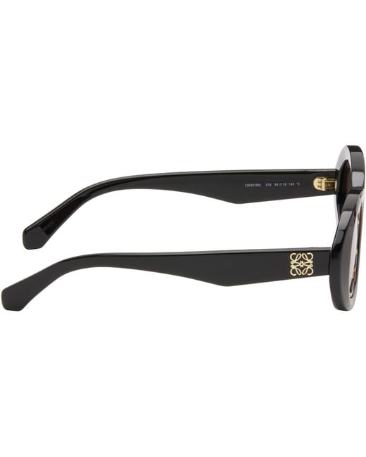 Loewe Brown Mini Anagram Oval Sunglasses