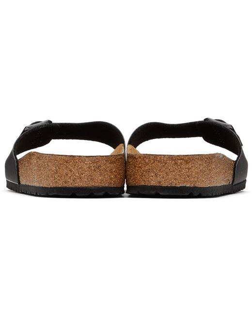 Birkenstock Madrid Sandals in Black for Men - Lyst