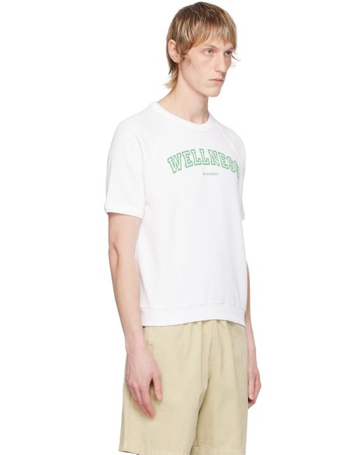 Sporty & Rich White 'Wellness' Ivy T-Shirt for men