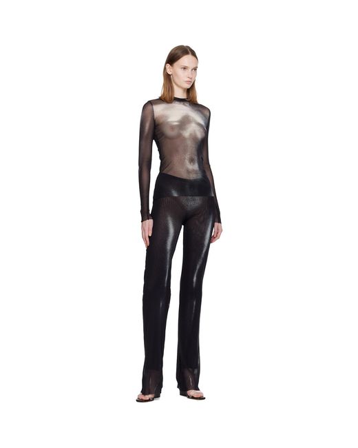 Jean Paul Gaultier Black 'The Body Dust' Top