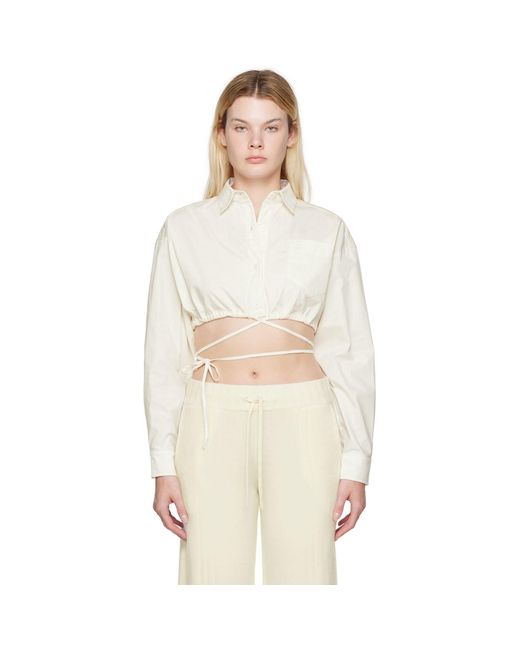 ANDREADAMO White Andreādamo Off- Coulisse Shirt