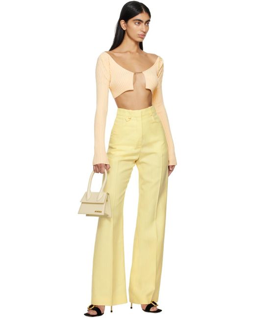 Jacquemus Orange Yellow 'la Maille Pralu' Cardigan