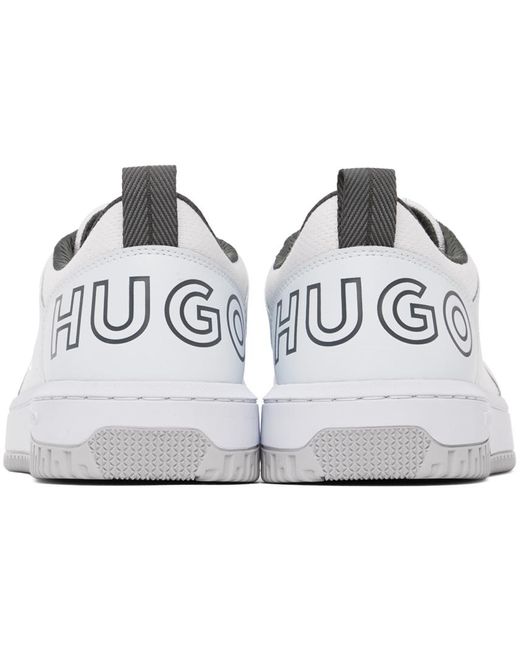 HUGO Black Off- Mixed-material Sneakers for men