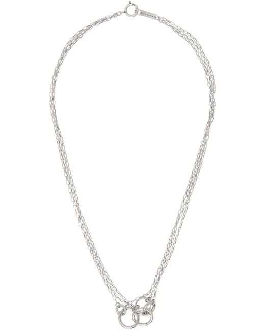 Isabel Marant White Dancing Ring Necklace for men