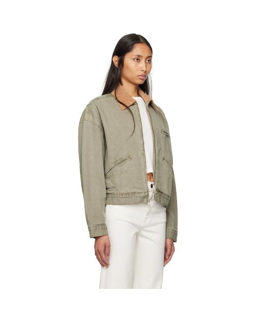 SLVRLAKE Denim Multicolor Camden Garage Jacket
