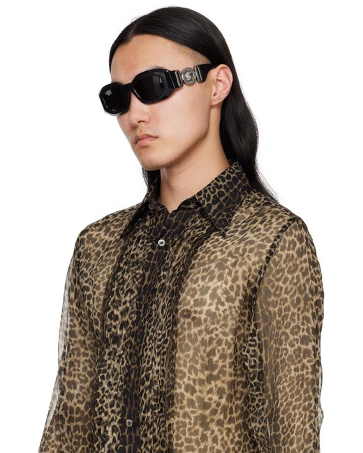Versace Black Maxi Medusa Biggie Sunglasses for men
