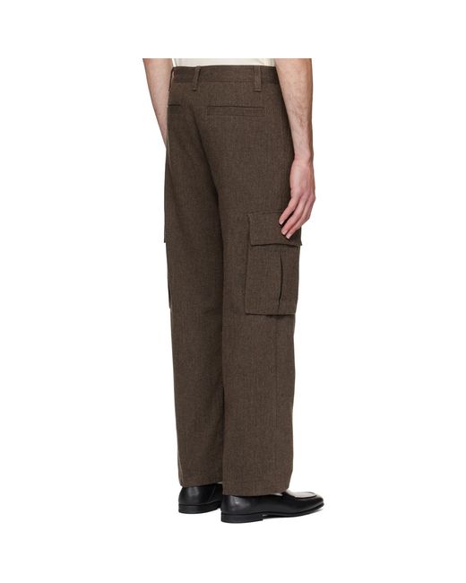 HUGO Multicolor Relaxed-Fit Wool Trousers for men