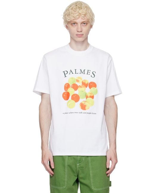Palmes Green 'apples' T- Shirt for men